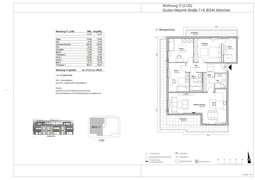 Grundriss Whg. 11