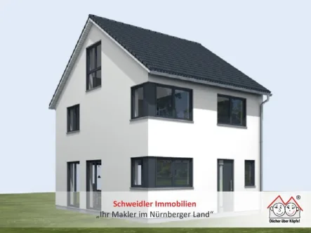 Hauszugang - Haus kaufen in Fürth - Familienobjekt am Wiesengrund!!! NEUBAU-Reiheneckhaus mit Keller in beliebter Lage von Fürth-Stadeln
