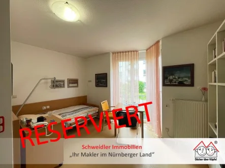 Pflegezimmer - Wohnung kaufen in Forchheim - Vorsorge im Alter oder solide Kapitalanlage! 1-Zimmer-Pflegeapartment (EG) im Jahnpark in Forchheim