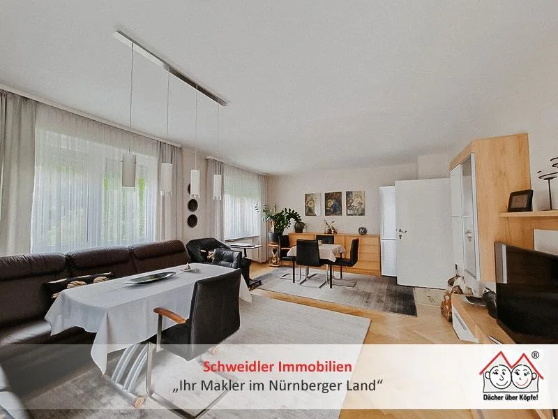 Wohnen - Wohnung kaufen in Nürnberg - TOP!! 3,5-Zimmer-ETW mit Garten, Balkon und Wallbox-Garage in Nürnberg-Schweinau