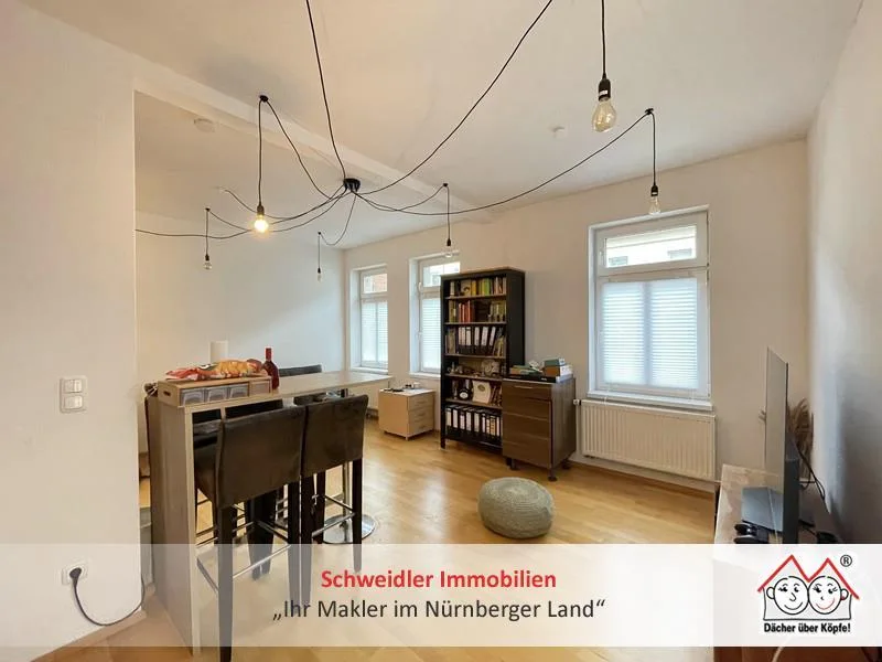 Wohnen - Wohnung mieten in Nürnberg - TOP! 2-Zimmer-Altbau-Wohnung mit EBK, Balkon und schönem Grundriss in Nürnberg-Johannis zur Miete