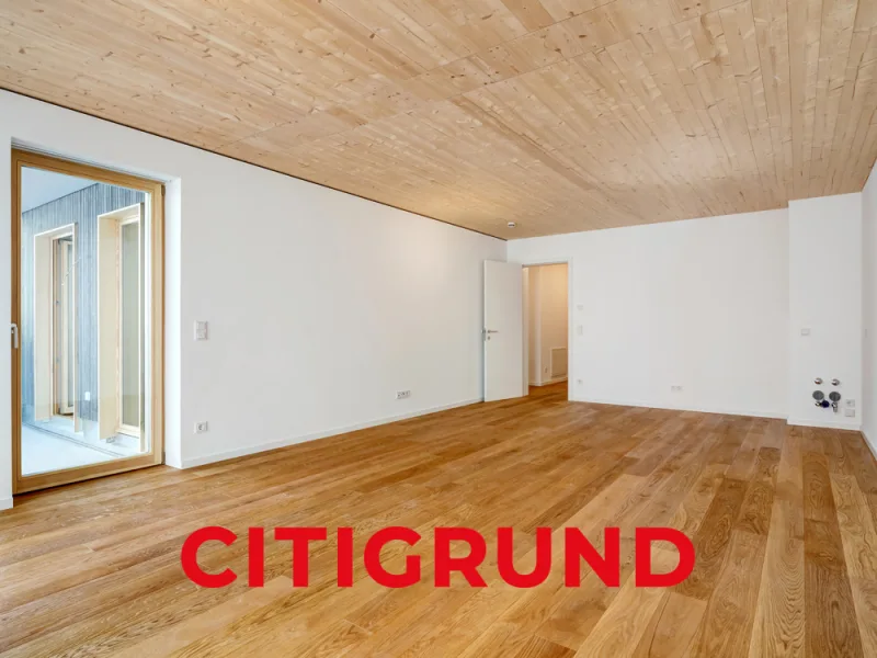 Wohn-/Esszimmer l Offene Küche - Wohnung kaufen in München - Begehrte Raritätenlage in der Au - Exklusives Citydomizil mit ruhigem Innenhofbalkon - Erstbezug!