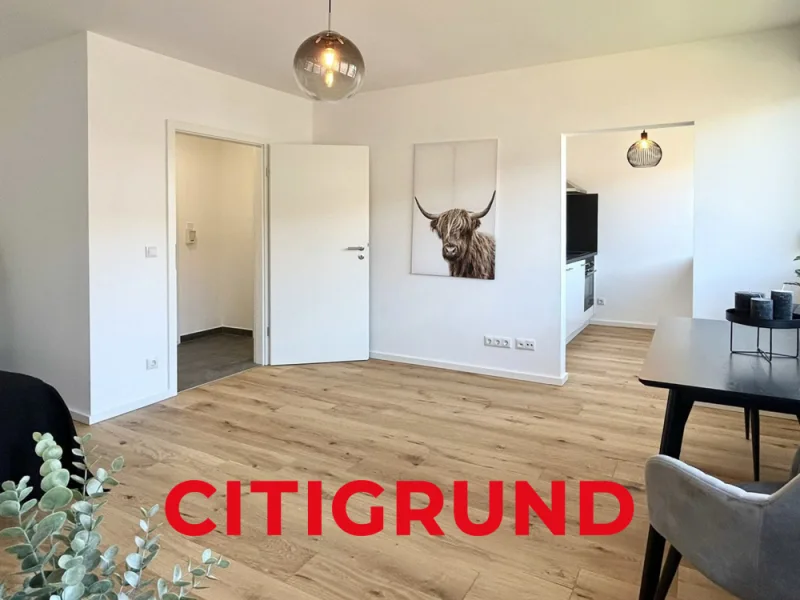 Apartment I Wohn-/Esszimmer - Wohnung kaufen in Garching bei München - Garching-Hochbrück - Modernes, möbliertes Apartment mit Wohlfühlcharakter