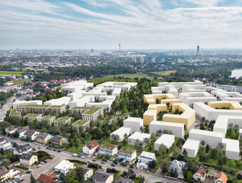 Visualisierung l Geplantes Neubauquartier