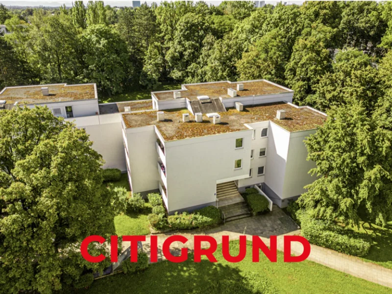 Wohnanlage in Park - Wohnung kaufen in München - Bogenhausen - Helles, modernisiertes Flair mit sonniger Westloggia und Ausblick in grüne Idylle