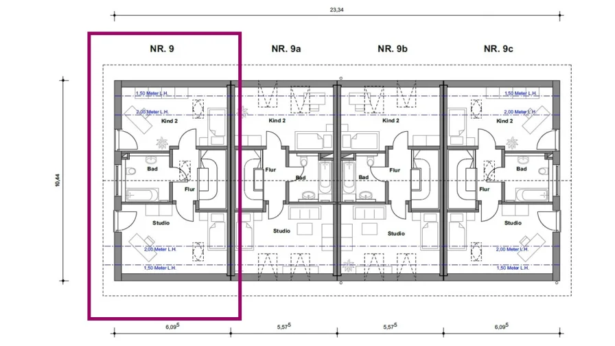 Grundriss Dachgeschoss