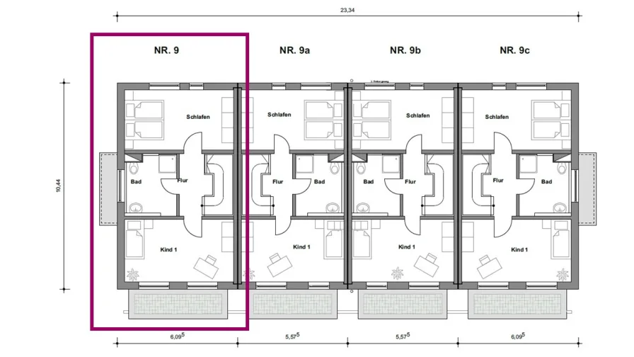 Grundriss 1.Obergeschoss