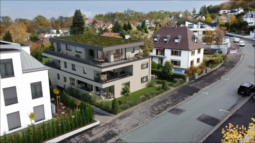 Außenansicht - Wohnung kaufen in Aschaffenburg - *LEBEN AM GODELSBERG 19* Neubauwohnung der gehobenen Art