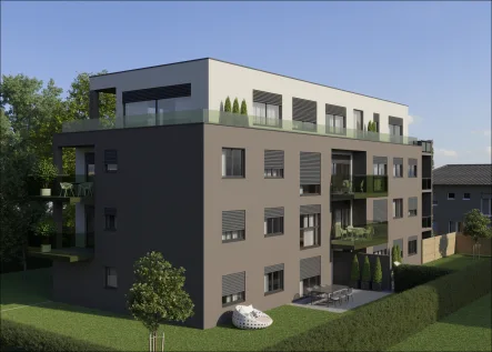 Visualisierung - Wohnung mieten in Frankfurt am Main / Unterliederbach - GREEN LIVING: Barrierefreie moderne 3 Zimmer Neubau-Wohnung in Unterliederbach