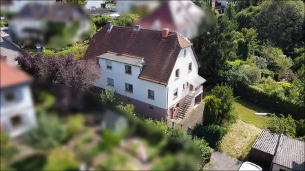 Seitenansicht - Haus kaufen in Hösbach - Erwecken Sie diese Doppelhaushälfte aus Ihrem Schönheitsschlaf!