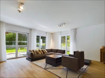 Wohnbereich - Haus kaufen in Aschaffenburg - Hochwertige Doppelhaushälfte am Godelsberg