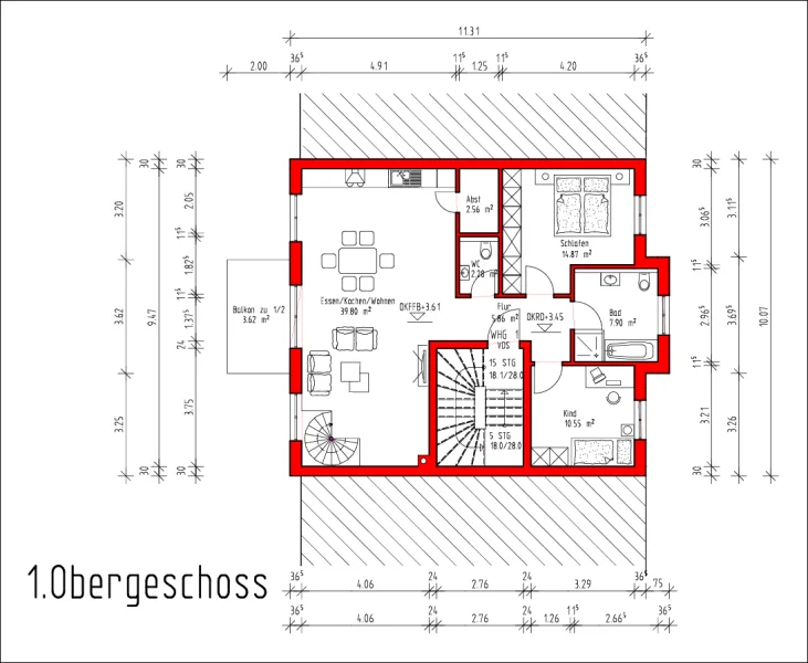 Grundriss 1.OG