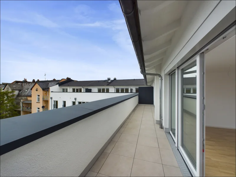 Dachterrasse - Wohnung kaufen in Offenbach am Main - "BS LIVING" 3 Zimmer Neubau - Penthousewohnung mit Küche und Dachterrasse in Offenbach