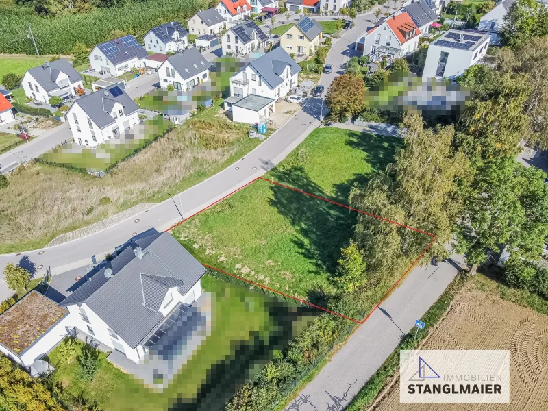 Foto markiert - Grundstück kaufen in Attenkirchen - Grund zu bauen!Traumhaftes Baugrundstück für ein Ein- oder Zweifamilienhaus in schöner Lage