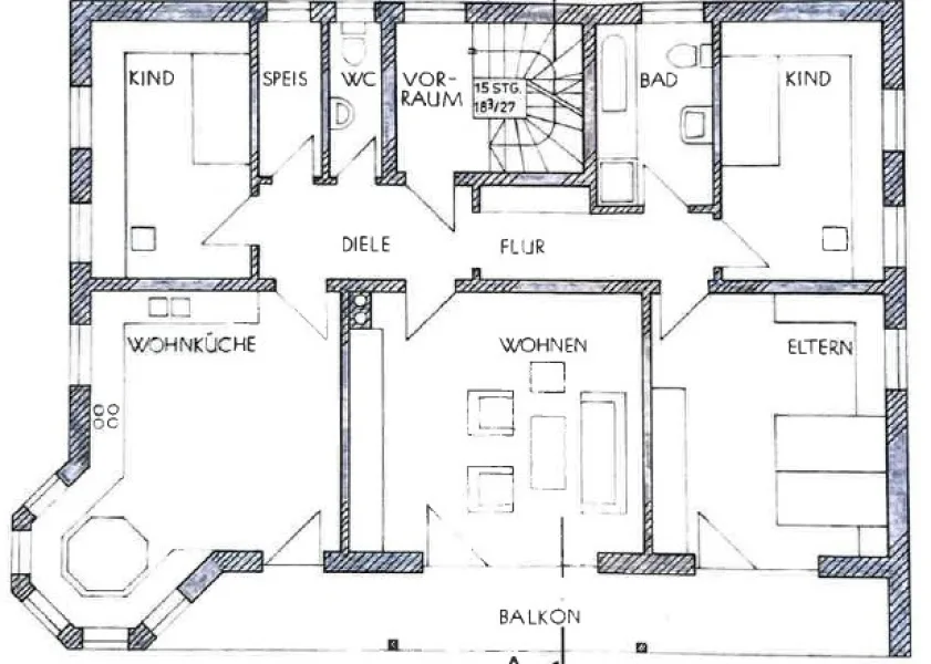 Grundriss Obergeschoss