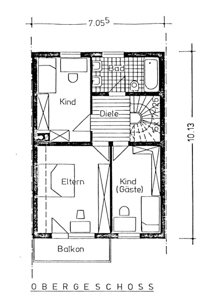 Grundriss Obergeschoss