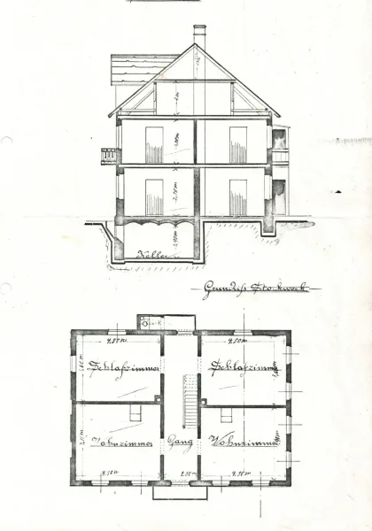 Grundriss Obergeschoss 