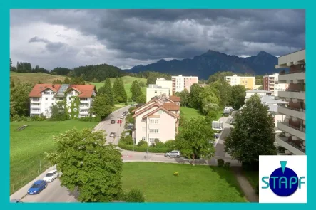 Bild1 - Wohnung kaufen in Füssen - Füssen-West - Stapf Immobilien - große 2 Zimmerwohnung mit Bergblick in Füssen!