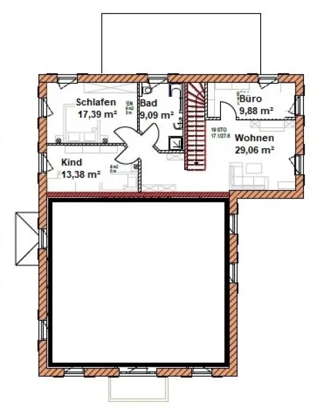 Grundriss Obergeschoss