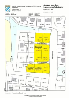 Lageplan - Grundstück kaufen in Altfraunhofen - Sofort bebaubare Baugrundstücke auf Erbbaurecht