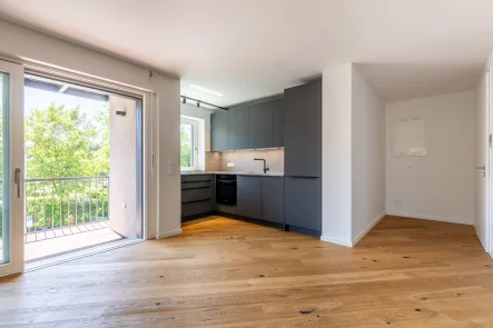 Küchenbereich - Wohnung mieten in München - L`AMBIENCE. 2-Zimmer Wohnung in exklusivem Ensemble