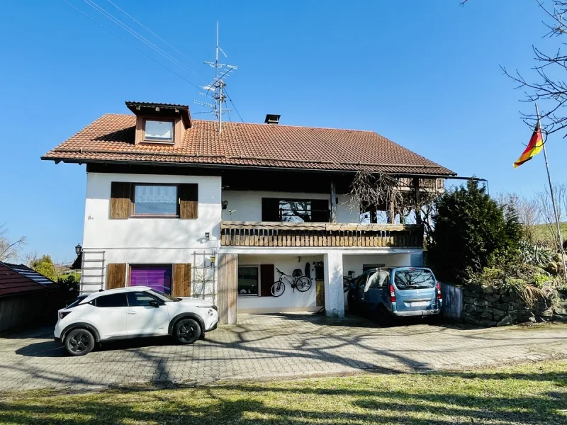 Ansicht West - Haus kaufen in Mauerstetten - Freistehendes Haus in Ortsrandlage mit Stadl und Werkstatt