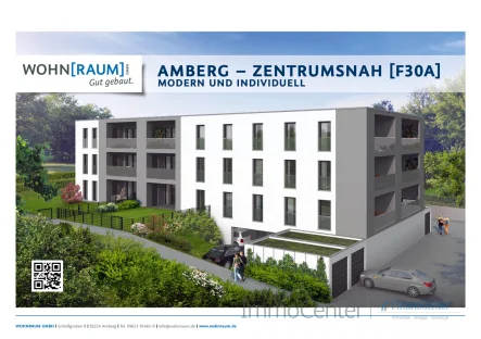 Amberg - [F30A] - Wohnung kaufen in Amberg - AMBERG - ZENTRUMSNAH [F30A] - Neubauprojekt - barrierefrei, energieeffizent und ruhiges Wohnen