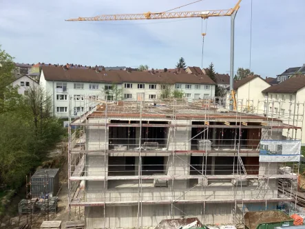 Baustelle (F30A]  vom 12.04.2024 - Wohnung kaufen in Amberg - AMBERG - ZENTRUMSNAH [F30A] - Neubauprojekt - barrierefrei, energieeffizent und ruhiges Wohnen