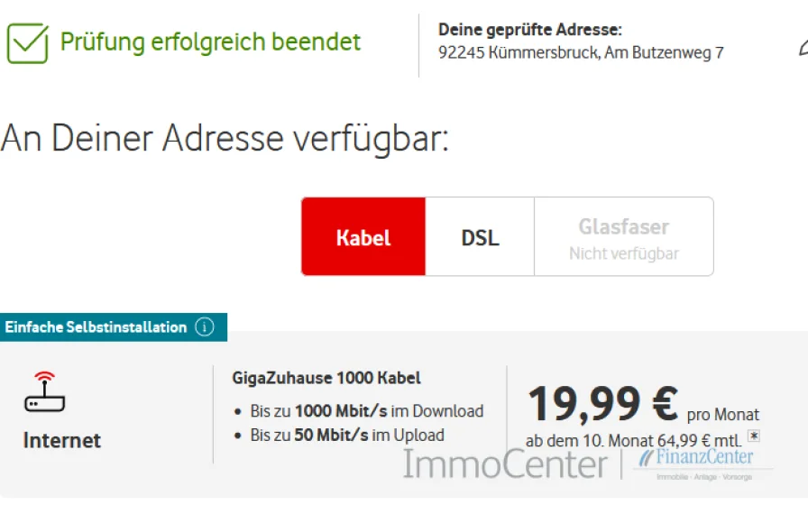 Internetverfügbarkeit vodafone