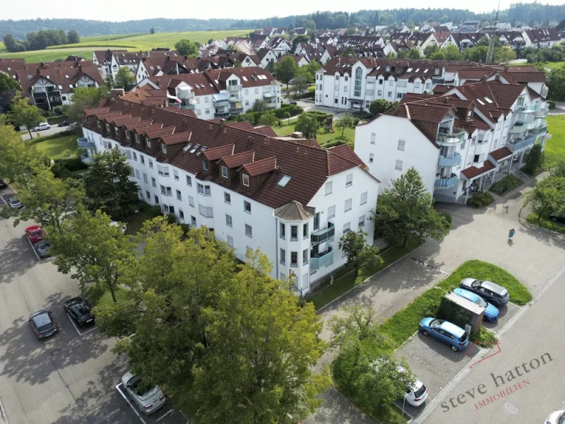 12425 Luftbilder  3 - Wohnung kaufen in Diedorf - Charmante 2-Zimmer-Wohnung in ruhiger Lage. Inklusive Einbauküche und TG-Stellplatz!