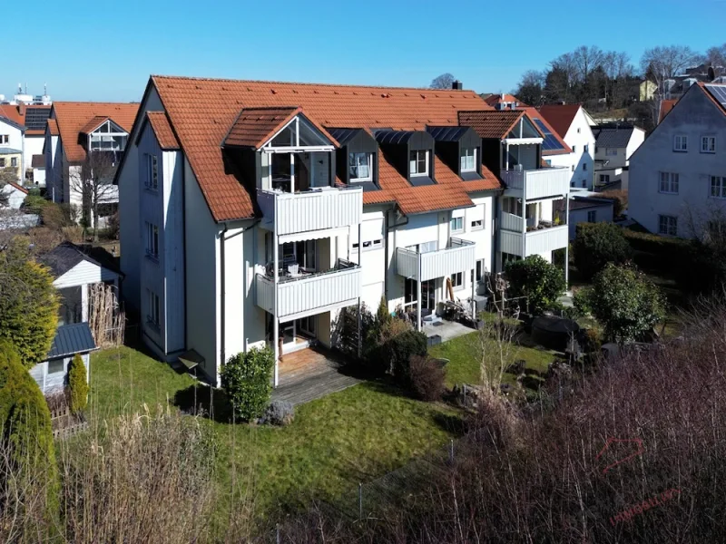 13358 Westansicht - Wohnung kaufen in Neusäß - Ruhig gelegene Gartenwohnung  mit Einbauküche - frisch saniert !