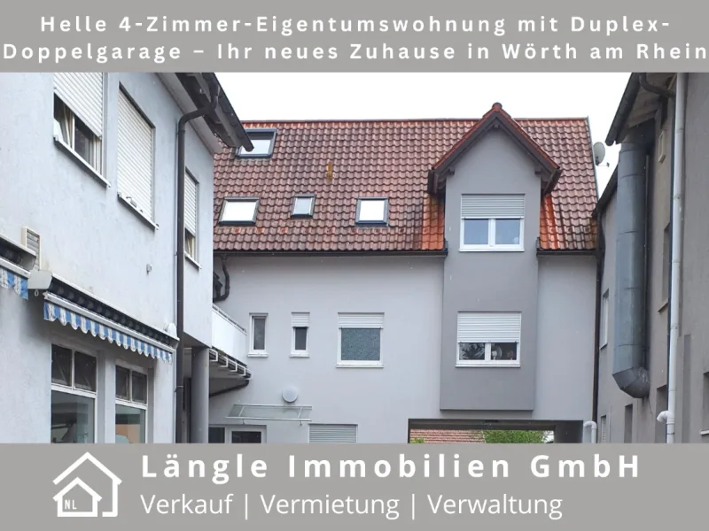 Ansicht - Wohnung kaufen in Wörth - Helle 4-Zimmer-Eigentumswohnung mit Duplex-Doppelgarage – Ihr neues Zuhause in Wörth am Rhein