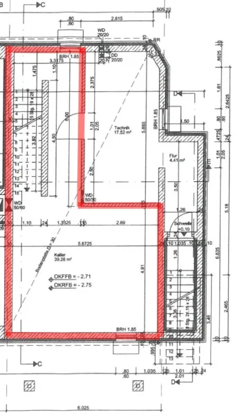 Grundriss KG - Wohnung 1