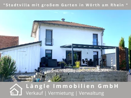 Ansicht - Haus kaufen in Wörth am Rhein - Stadtvilla mit großem Garten in Wörth am Rhein