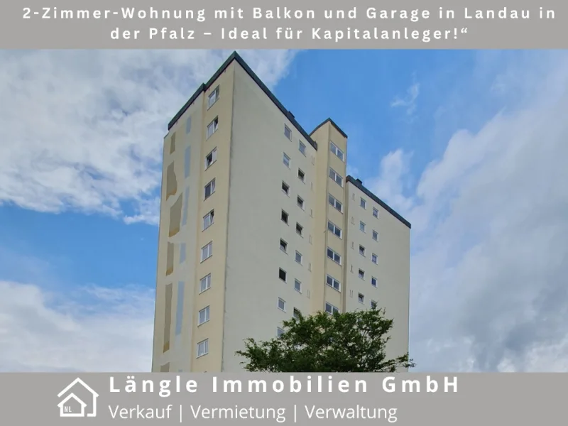 Ansicht - Wohnung kaufen in Landau in der Pfalz - 2 ZKB mit Balkon und Garage in Landau in der Pfalz - Ideal für Kapitalanleger