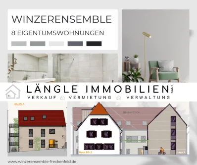 Ansicht - Wohnung kaufen in Freckenfeld - Winzer Ensemble – Ihr neues Zuhause: 8 stilvolle Wohnungen