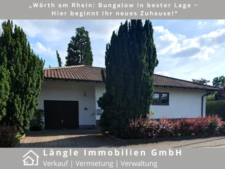 Ansicht - Haus kaufen in Wörth am Rhein - „Wörth am Rhein:  Bungalow in bester Lage – Hier beginnt Ihr neues Zuhause!“