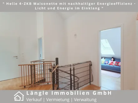 Ansicht - Wohnung kaufen in Kandel - Helle 4-ZKB Maisonette mit nachhaltiger Energieeffizienz - Licht und Energie im Einklang