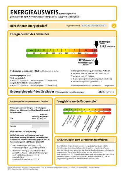 Energieausweis 