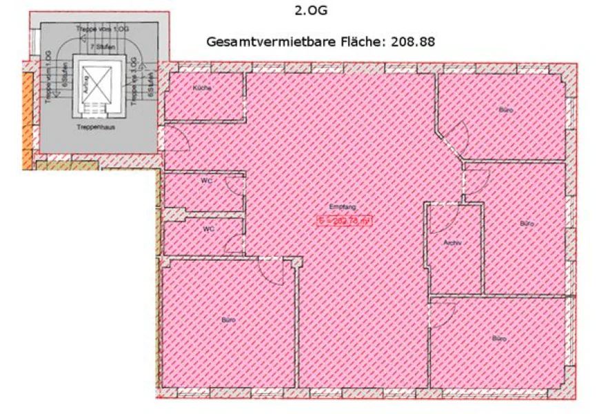 Bild/Grundriss 1 - Büro/Praxis mieten in Regensburg - 03_VB3535f Moderne Bürofläche / Regensburg - Nord