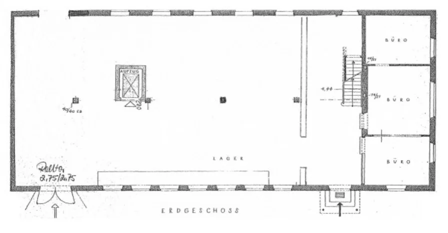 Bild/Grundriss 1 - Halle/Lager/Produktion mieten in Regensburg - 03_VH3353 Hochfrequentierte Verkaufsfläche mit Lager und Büro / Regensburg - östlicher Zentrumsrand