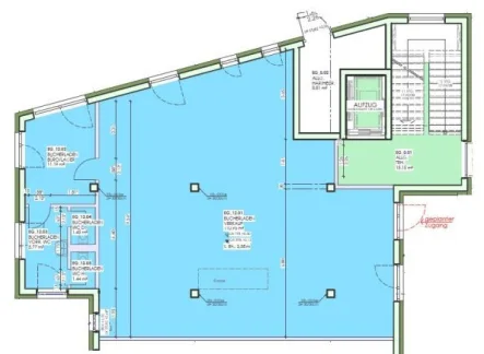 Bild/Grundriss 1 - Büro/Praxis mieten in Sinzing - 12_VB3700 Moderne Neubau-Gewerbeflächen in einem Geschäftshaus / ca. 15 km westlich von Regensburg