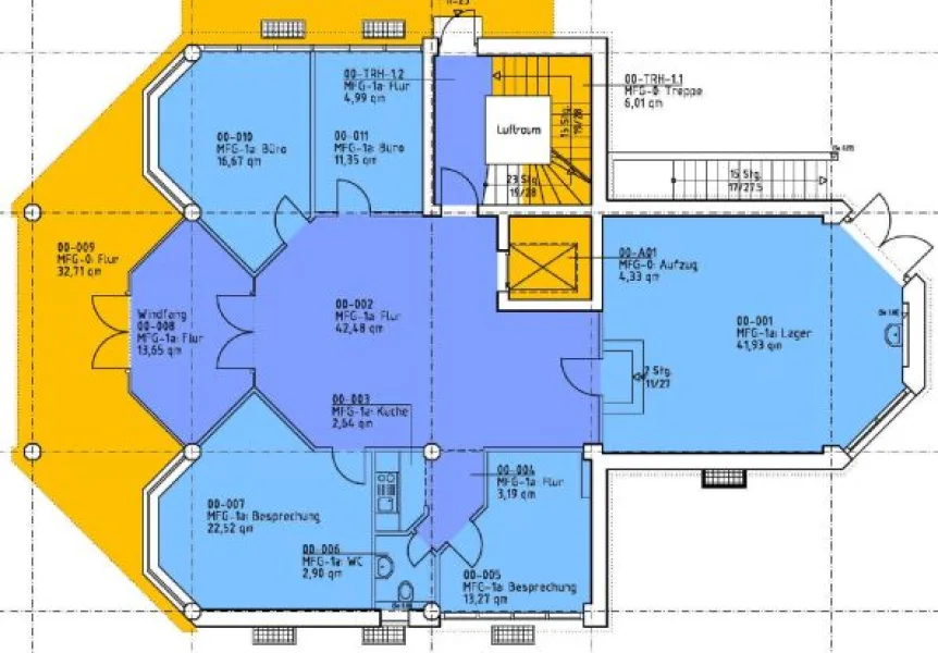 Bild/Grundriss 1 - Büro/Praxis mieten in Obertraubling - 17_VB3801VH PROVISIONSFREI - Modernes Bürohaus / südliche Stadtrandgemeinde