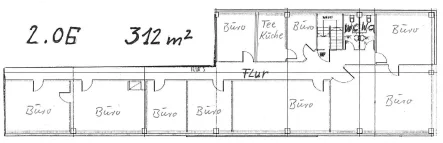 Bild/Grundriss 1 - Büro/Praxis mieten in Neutraubling - 22_VB3725d Teilbare multifunktionale Bürofläche / Neutraubling