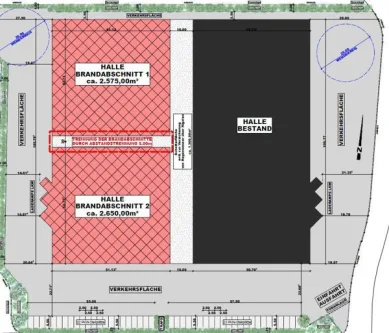 Bild/Grundriss 1 - Halle/Lager/Produktion kaufen in Wackersdorf - 16_IB3489VH Kapitalanlage - Gewerbeanwesen mit Produktions- oder Lagerhalle in einem Industriegebiet / Nähe Schwandorf