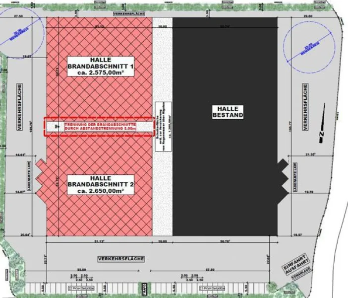 Bild/Grundriss 1 - Halle/Lager/Produktion kaufen in Wackersdorf - 03_IB3489VH Kapitalanlage - Gewerbeanwesen mit Produktions- oder Lagerhalle in einem Industriegebiet / Nähe Schwandorf