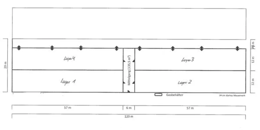 Bild/Grundriss 1 - Halle/Lager/Produktion mieten in Wiesent - 31_VH3597 Multifunktionale Trockenlagerhalle / ca. 20 km östlich