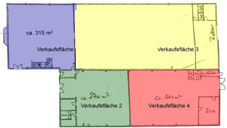 Bild/Grundriss 1 - Halle/Lager/Produktion mieten in Neutraubling - 08_VH3277c Multifunktional nutzbare Verkaufsfläche / Neutraubling