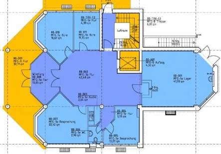 Bild/Grundriss 1 - Büro/Praxis mieten in Obertraubling - 29_VB3801VHb PROVISIONSFREI - Zwei Etagen eines Bürohauses - je Etage von 244 m² bis 256 m² / südliche Stadtrandgemeinde