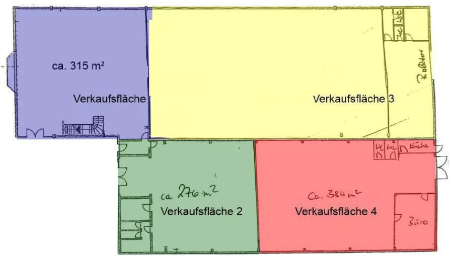 Bild/Grundriss 1 - Halle/Lager/Produktion mieten in Neutraubling - 03_VH3277c Multifunktional nutzbare Verkaufsfläche / Neutraubling